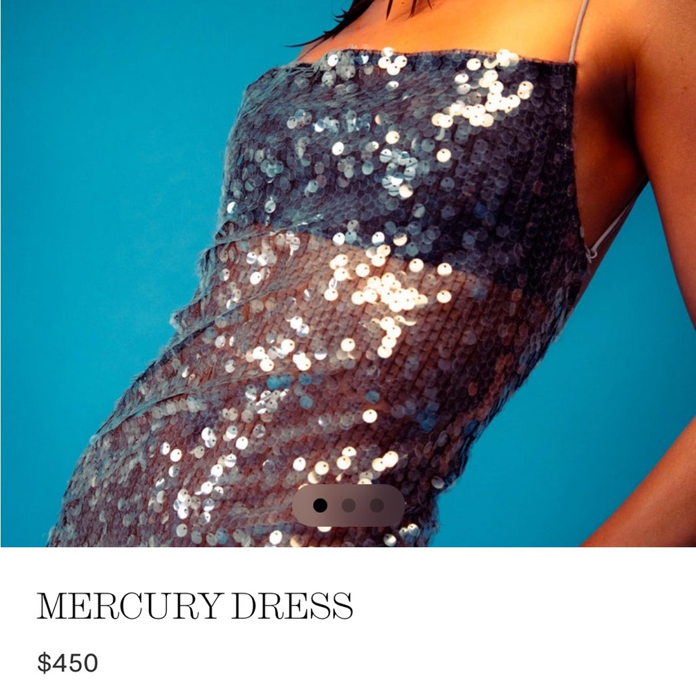 Rat & Boa Metallic Sequin Sheer Dress - Picture 10 of 10